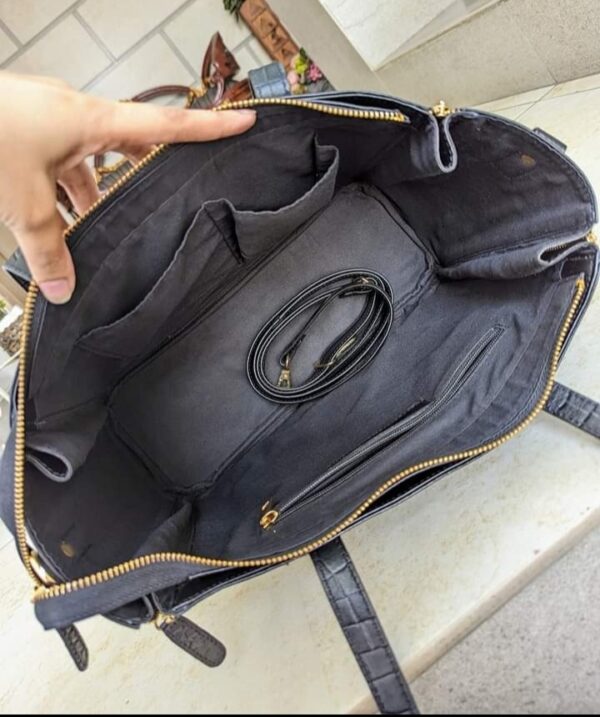 Black Model Fashion Ladies Leather Bag In The World - Image 5